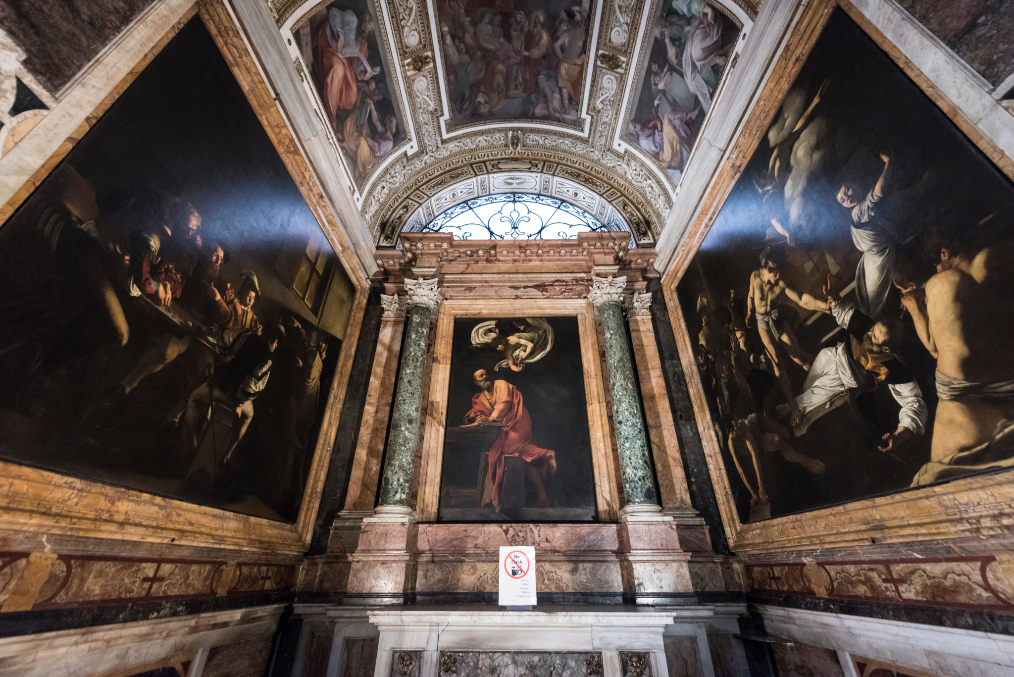 Kaplica Contarelli z obrazami Caravaggia