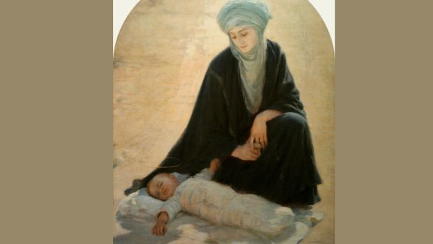 ARABSKA MADONNA Z DZIECIĄTKIEM,