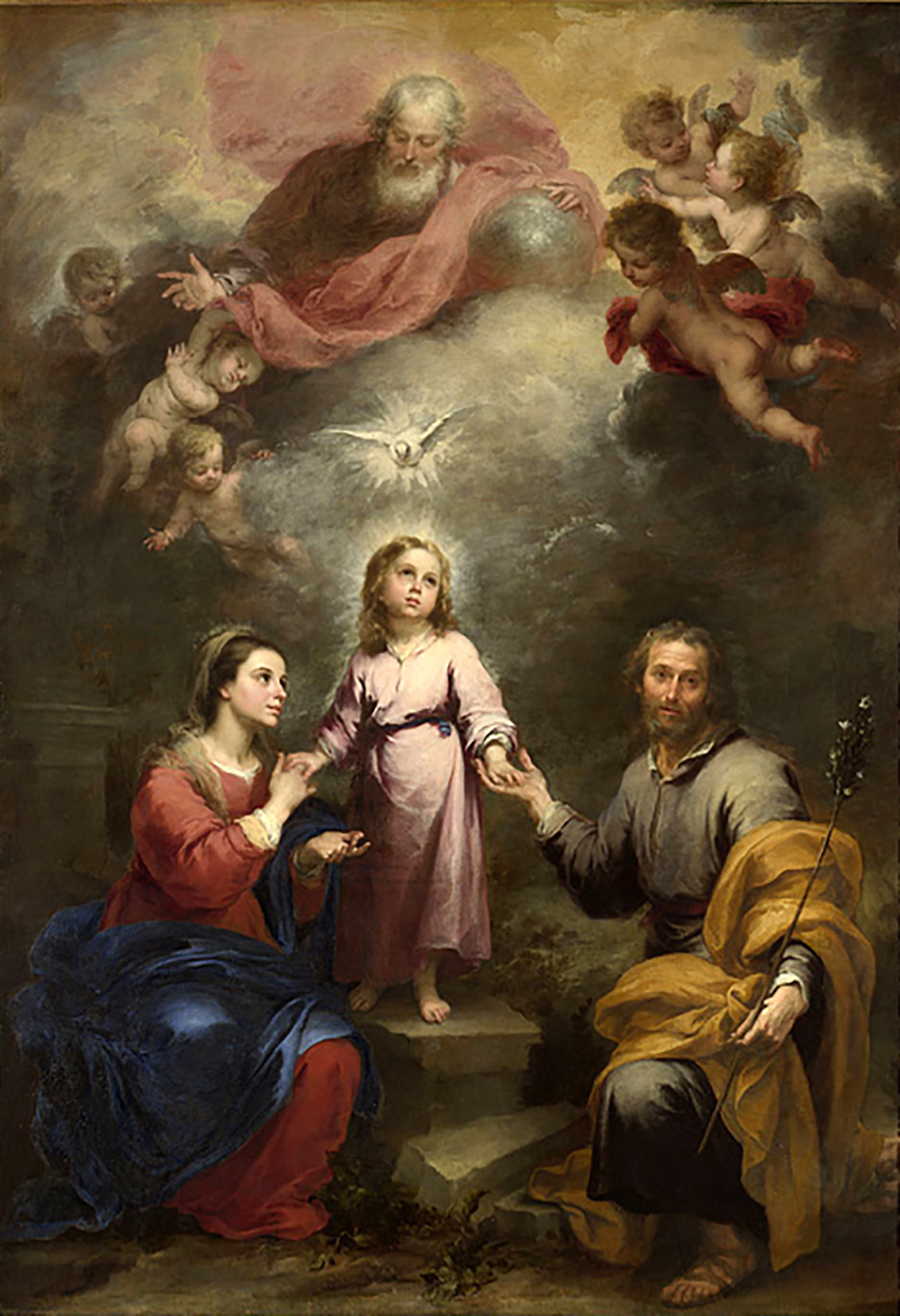 Święta rodzina z Duchem Świętym, Murillo, 1675-1682