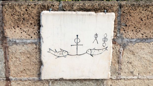 Symbole chrześcijańskie w katakumbach