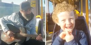 Spontaniczny występ w tramwaju dla autystycznego chłopca. Jego reakcja to czysta radość!