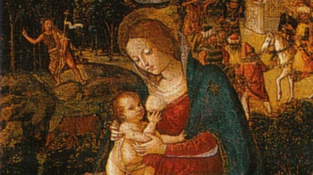 VIRGIN MARY;CHRIST;BREASTFEED