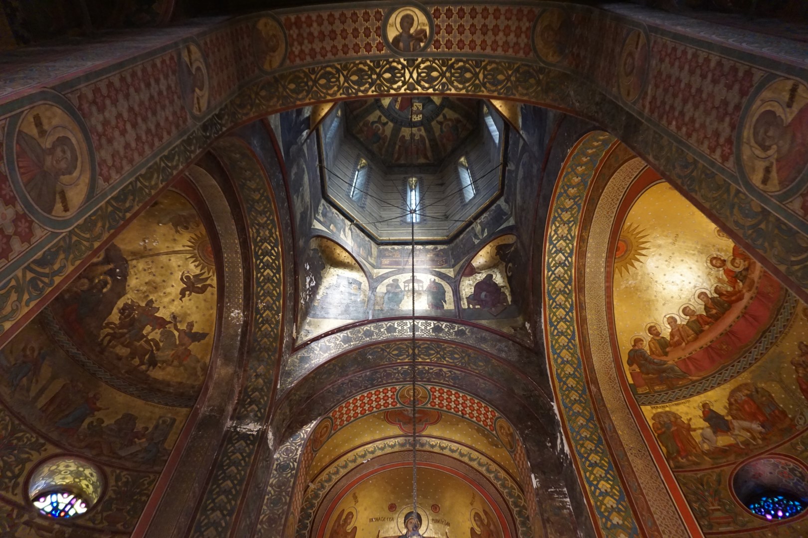 Sklepienie Cerkwi Metropolitalnej Zaśnięcia Matki Bożej w Curtea de Arges