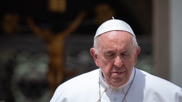 Pope Francis during his weekly general audience in saint peter's square - June 22 2022