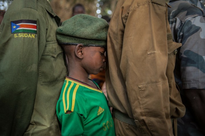 Dziecko-żołnierz w Sudanie Południowym, luty 2018 r.