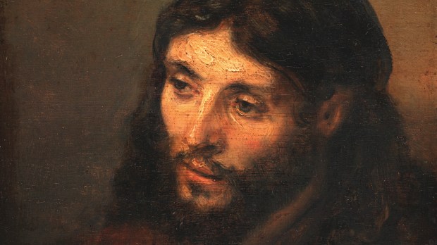 Głowa Chrystusa - fragment obrazu Rembrandta