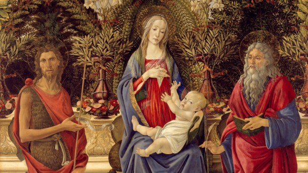 Sandro Boticelli, Madonna ze świętymi Janem Chrzcicielem i Janem Ewangelistą