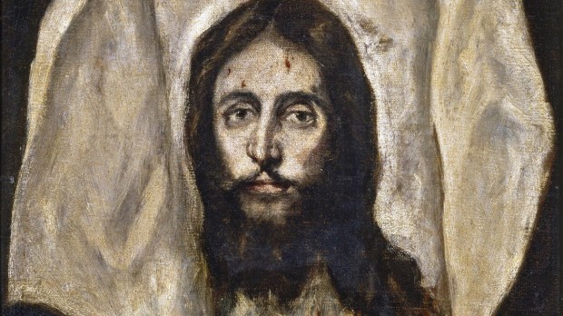 Twarz Chrystusa odbita na chuście świętej Weroniki - obraz El Greca