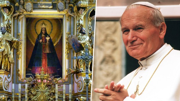Jan Paweł II i obraz Matki Bożej Kodeńskiej