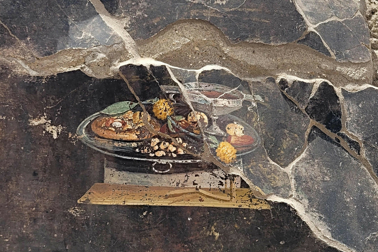 Pizza na fresku w Pompejach
