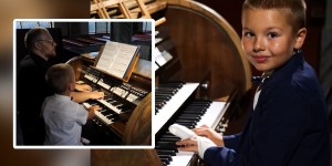 Najmłodszy organista w Polsce ma… 8 lat. Mimo kontuzji pokazał, na co go stać