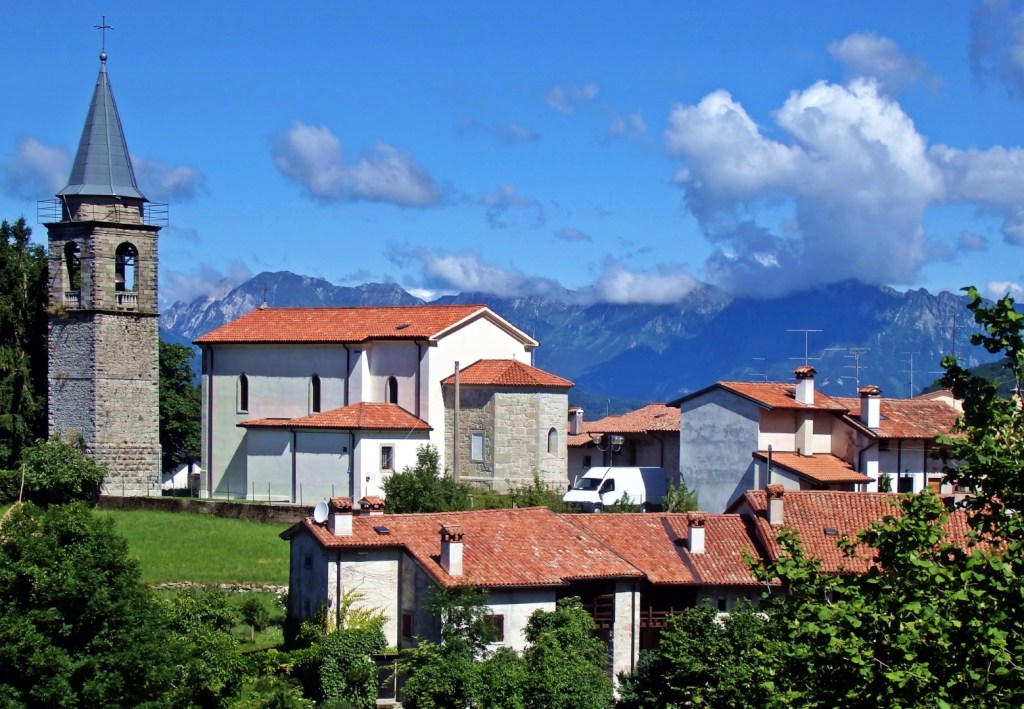 Porzus - mała wioska na pograniczu Włoch i Słowenii